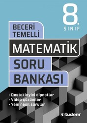 Tudem Yayınları - Tudem 8. Sınıf Matematik Beceri Temelli Soru Bankası