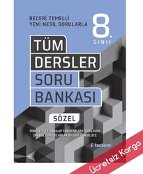 Tudem Yayınları - Tudem 8.Sınıf Tüm Dersler Beceri Temelli Soru Bankası Sözel