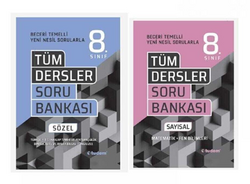 Tudem Yayınları - Tudem 8.Sınıf Tüm Dersler Sayısal - Sözel Soru Bankası Seti