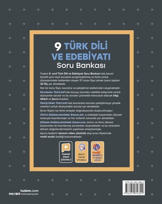 Tudem 9.Sınıf Türk Dili ve Edebiyatı Soru Bankası