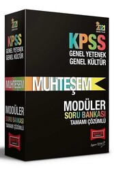 Yargı Yayınları - Yargı 2021 KPSS Genel Kültür Genel Yetenek Muhteşem Soru Bankası Modüler Set