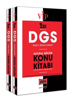 Yargı DGS VIP Sayısal - Sözel Bölüm Konu Kitabı Seti