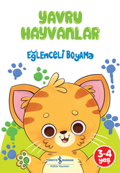 İş Bankası Kültür Yayınları - Yavru Hayvanlar Eğlenceli Boyama